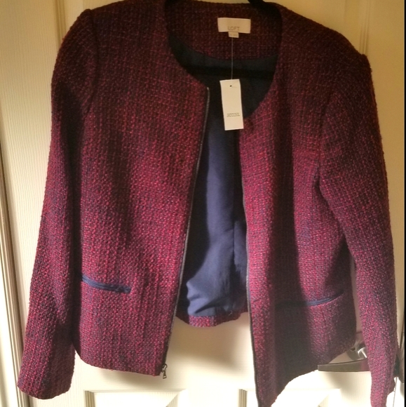 LOFT cropped wool blazer - Picture 1 of 3
